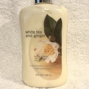 Bath & Body Works White Tea and Ginger Body Lotion 8 Oz .
